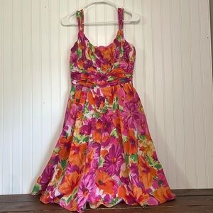 Anne Klein Floral Sleeveless Dress